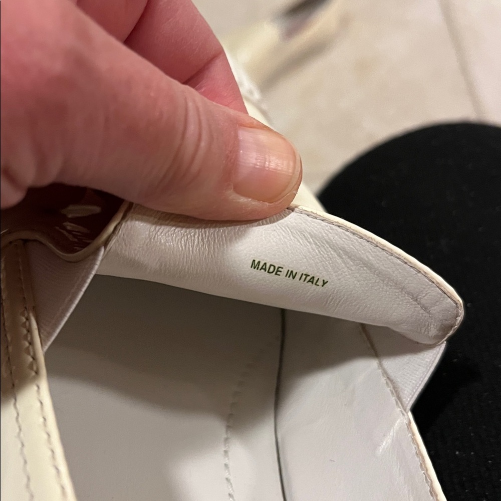 Prada Women's Cream Slip-On Sneakers, 8.5 USA size, 39.5 USA, preowned - Picture 12 of 14